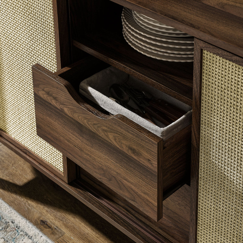 Reid 63" Curved Sideboard In Walnut