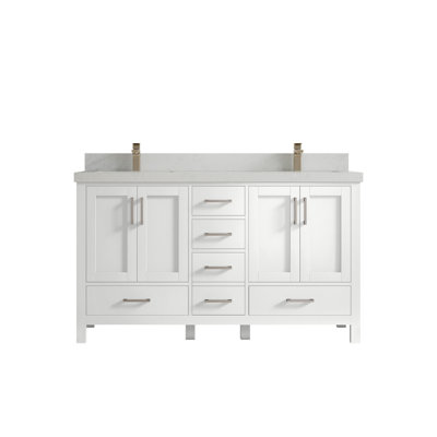 Ensemble de meuble-lavabo double 60 po Malibu