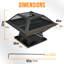 Ludgera 10cm x 10cm Fire Pit Accessory