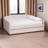 Marlee Modern Full Size Velvet Fabric Daybed in Pink, 34.71" H X 81.50'' L X 57.72'' W-1293229175-1293229174