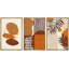 «Brown Abstract Mid Century», 3 pièces-99077796-99077795