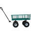 Chariot de jardin en acier, côtés amovibles en filet d'acier, 3 pieds cubes, capacité de 550 lb, rouge-112611573