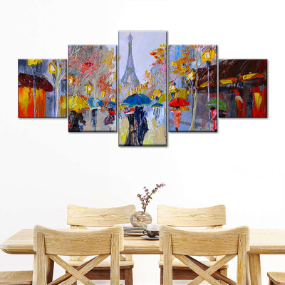 " Abstract Impressionism " 5 - Pieces