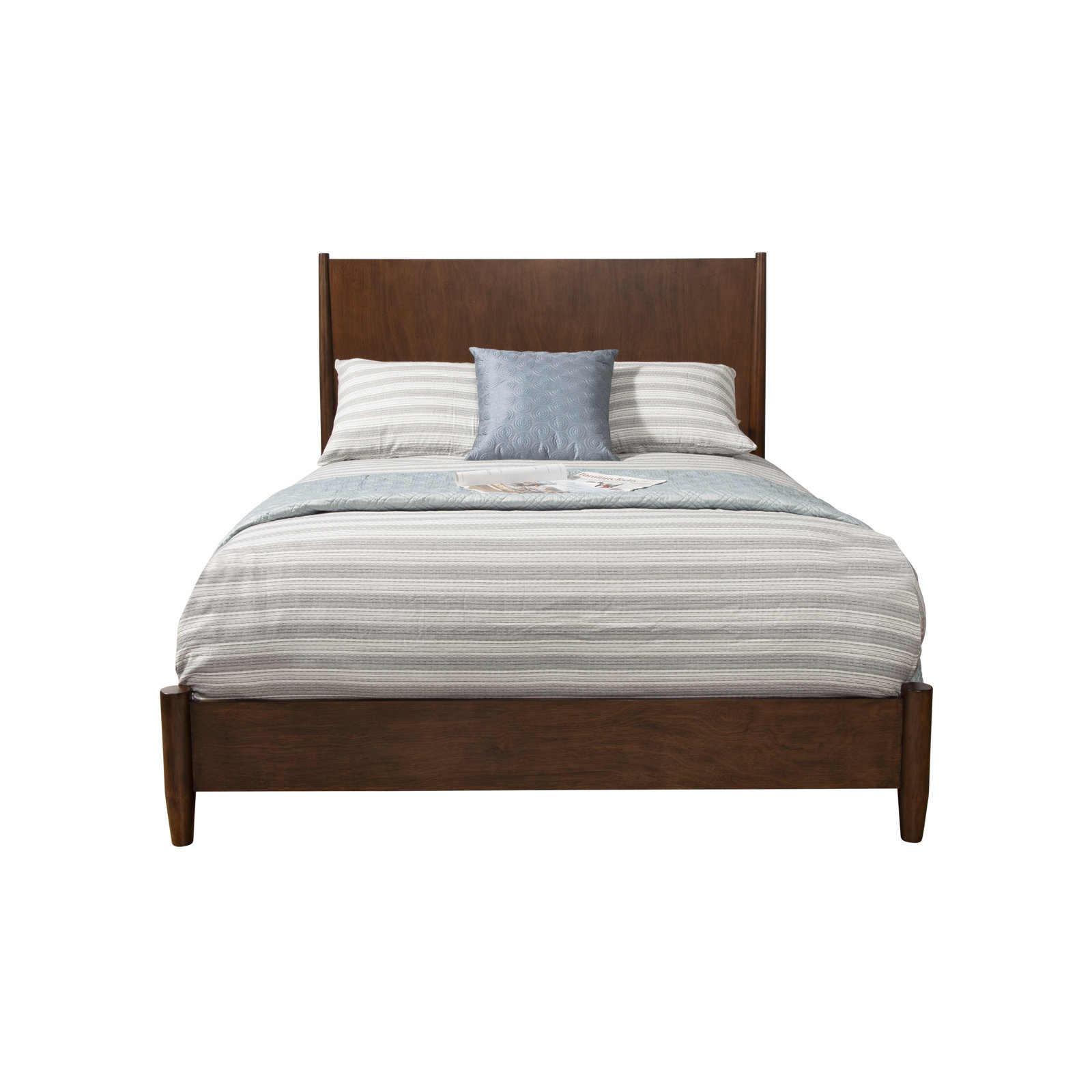 Williams Low-Profile Bed, King, Walnut