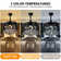 42-inch Black Crystal Invisible Fan Light Remote Control Dimming Six-speed Variable Frequency Fan