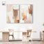 «Neutral Modern Minimalist pair ensemble», art abstrait neutre par Art Remedy-115986848-115198178