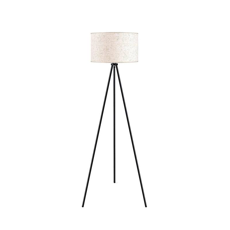 Zawadi 59'' Black Tripod Floor Lamp