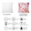 Éléments graphiques rétro en orange et rouge I - Coussin décoratif imprimé moderne-1556324272