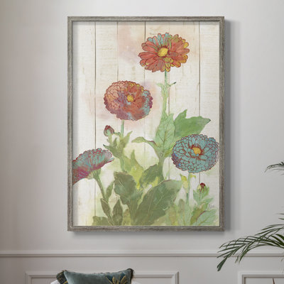 Poppy Play II Framed Print - Solid Wood