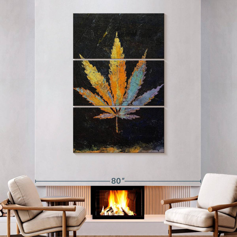 Cannabis, 74" H x 48" W