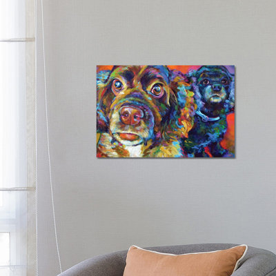 Spaniel Brothers - Wrapped Canvas Print