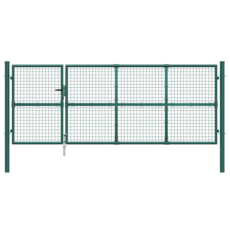 Bonnel 175cm H x 350cm W Green Metal Gate