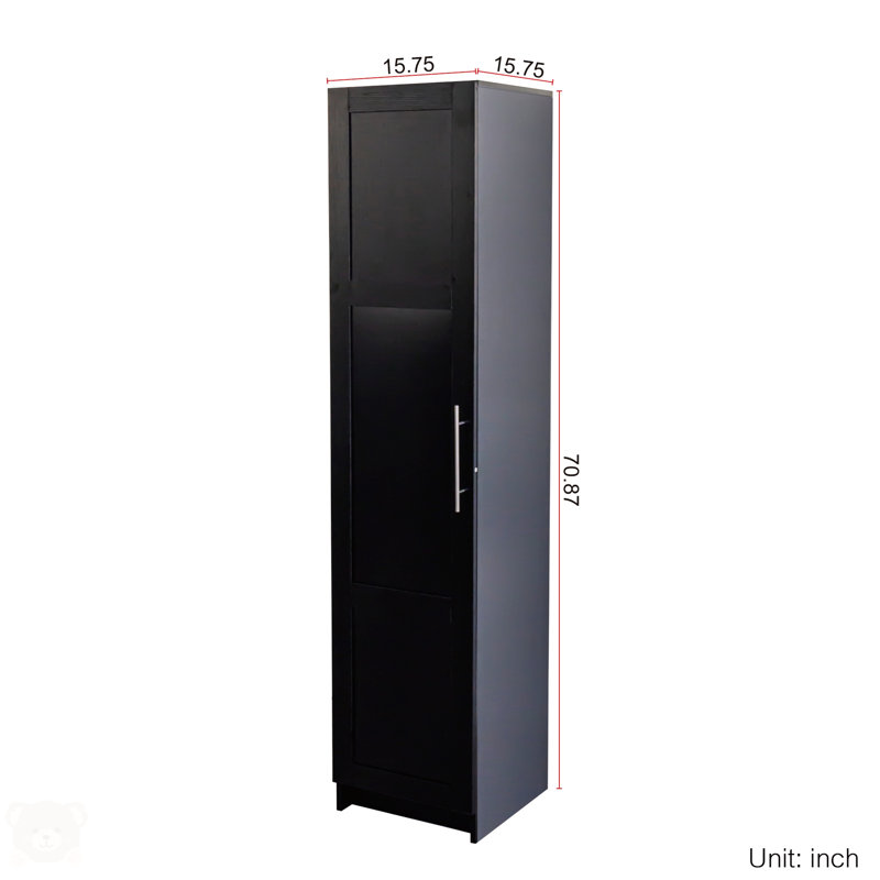 Armoire de rangement murale empilable, Noir, noir, noir, noir