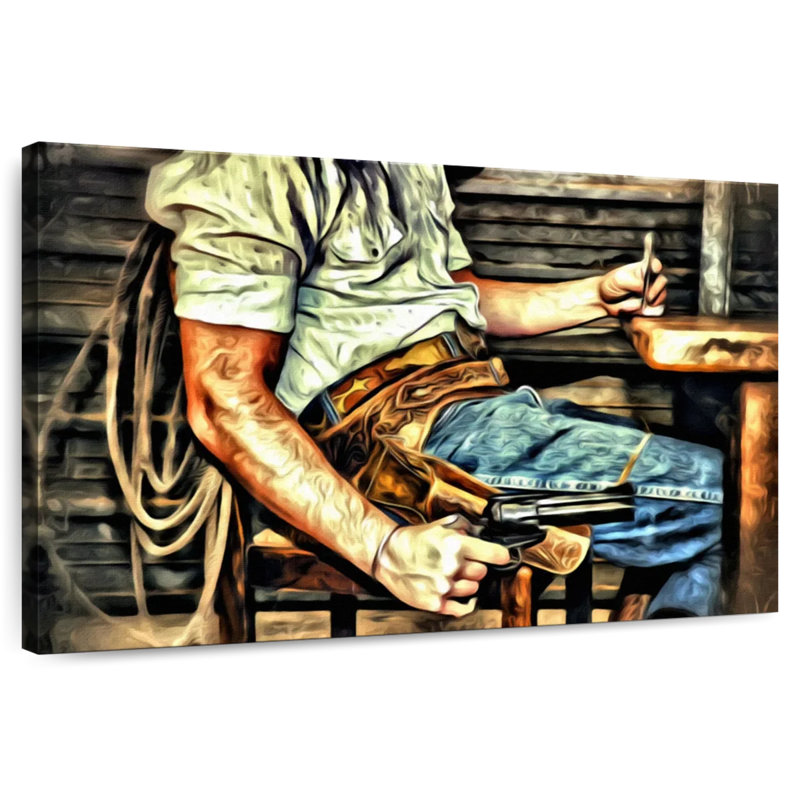 Lelar Fearless Cowboy, 30" H x 45" W