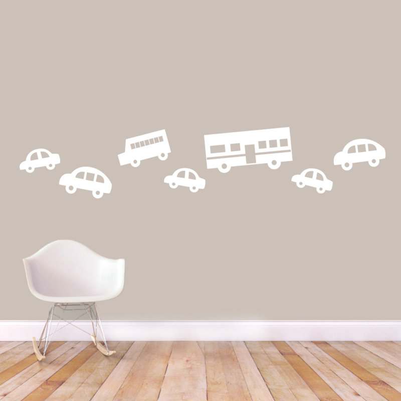 Non-Wall Damaging Wall Decal, White