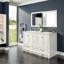 Miroir rectangulaire en bois blanc 72 "x 30" Eviva Aberdeen