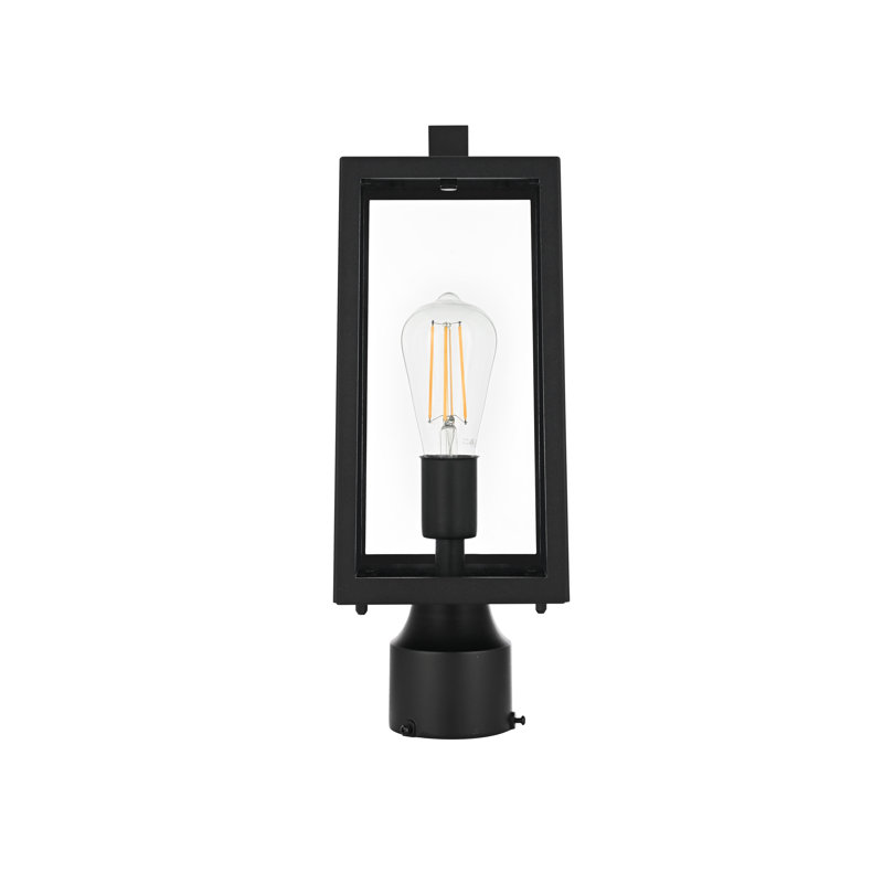 Lampadaire extérieur noir Allson 15 pouces