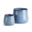 Navy Handmade Pot Planter - Set of 2