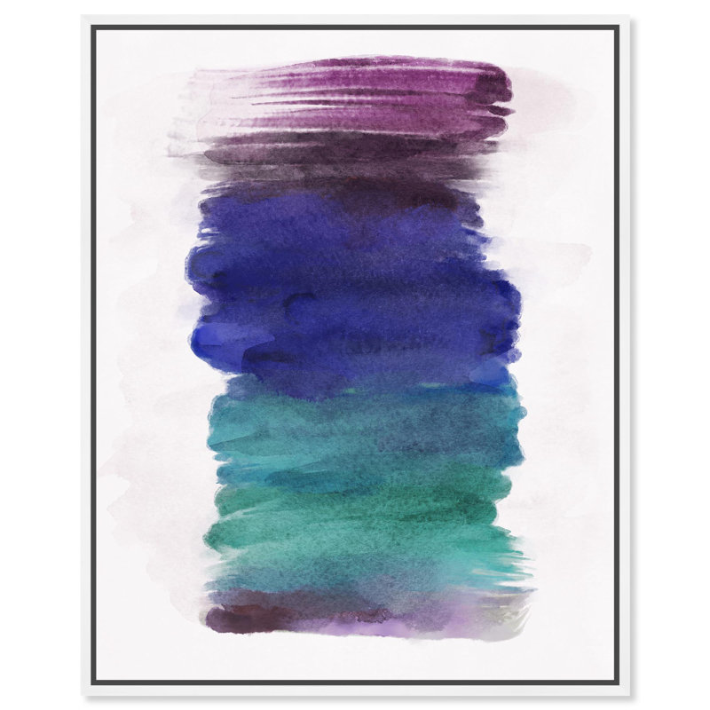 «Sour Candy aquarelle» par Notoriart, H 36 po x l 45 po, Cadre blanc