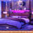Storage Headboard with LED Lights, Bookcase Headboard with Charging Station-1740395105-1740395107