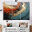 Orange et marbre orange, lave I - art mural abstrait-1062900921-1062900923