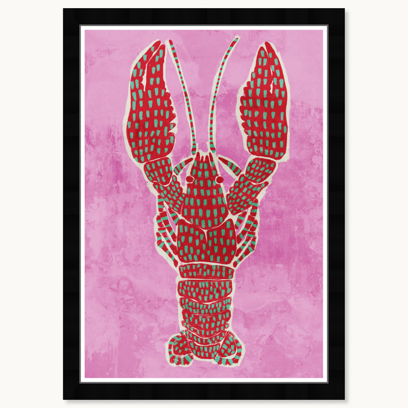 Spotted Lobster, Black Framed