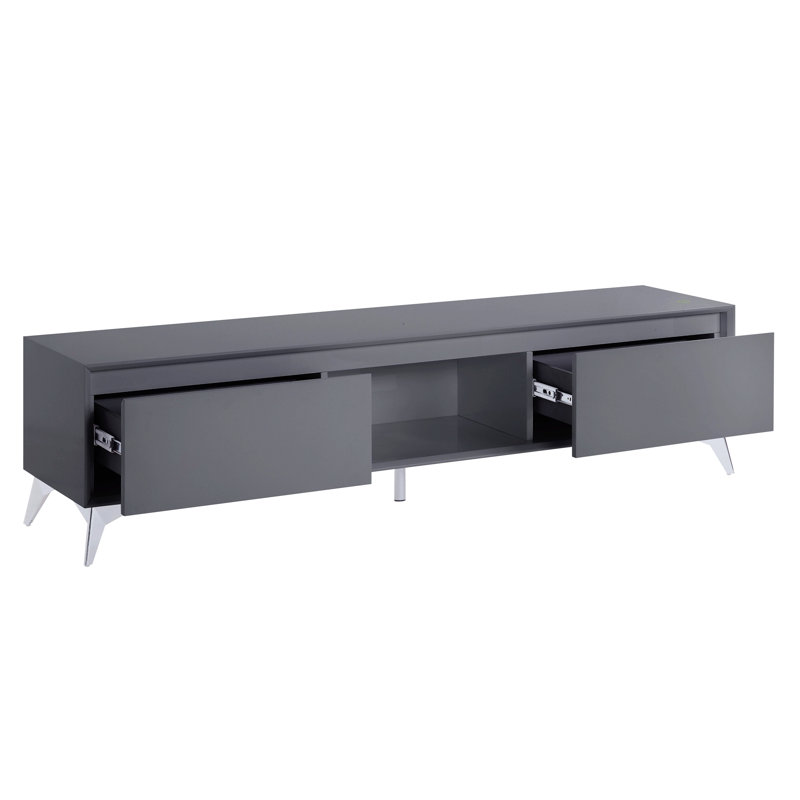 Crédence de rangement l 71,05 po Marquae, Gris