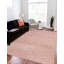 Tapis rose à motif géométrique-19863319