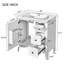 Meuble-lavabo 30 po avec lavabo en céramique-345438762
