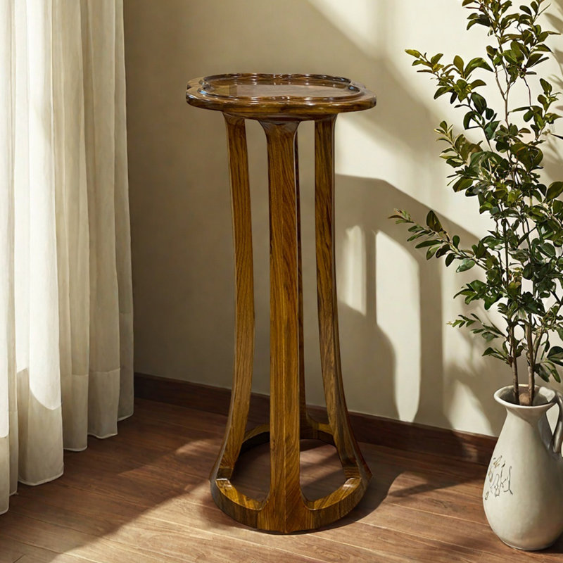Porte-fleurs simple décoration de loisirs en bois massif, H 35,04 po x L 13,78 po x P 13,78 po