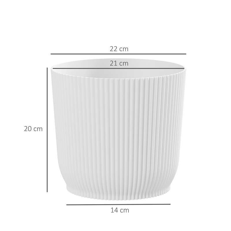 Pot Planter, 2, White