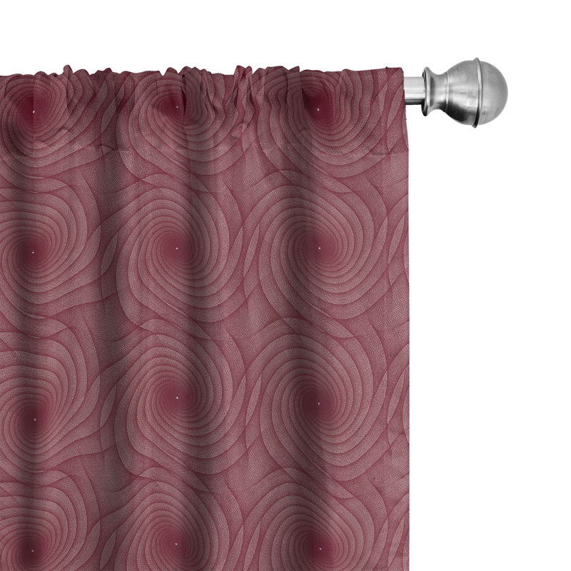 Semi-Sheer Rod Pocket Curtain Panels, 28" x 84"
