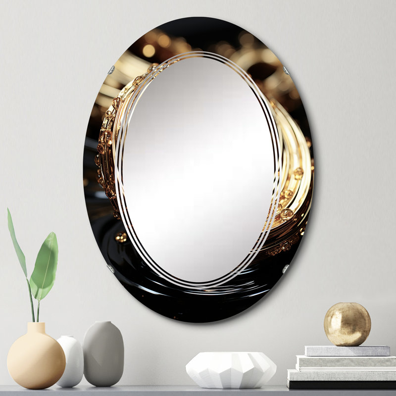 Eurodicus - Miroir mural moderne ovale, 30 po x 20 po