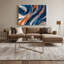 «Lyrical Abstraction 54», art mural sur toile bleue-1752229047