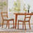 Wooden Dining Chair Set of 2 Upholstered Seat & Breathable Slat Backrest-1888636262