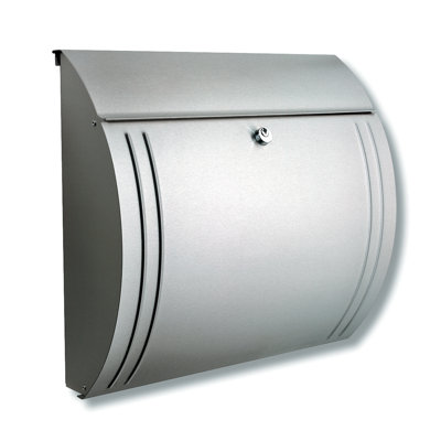 Milano Wall Mounted Galvanised Steel Lockable Weatherproof Post Box