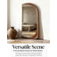 Miroir pleine longueur haute définition en bois de style médiéval-129936748