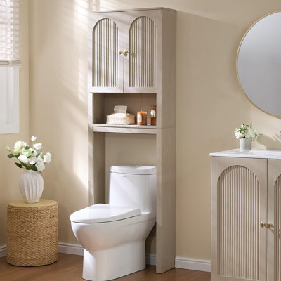 Armoire de rangement autoportante moderne pour salle de bain H 72 po Modern