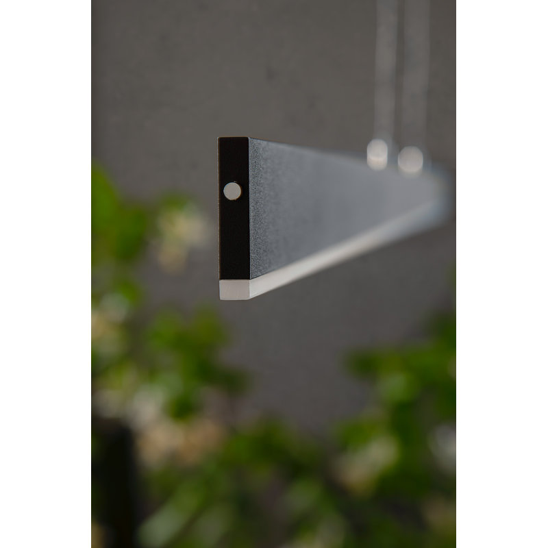 1 - Light Aluminium Sand Black LED Kitchen Island Pendant