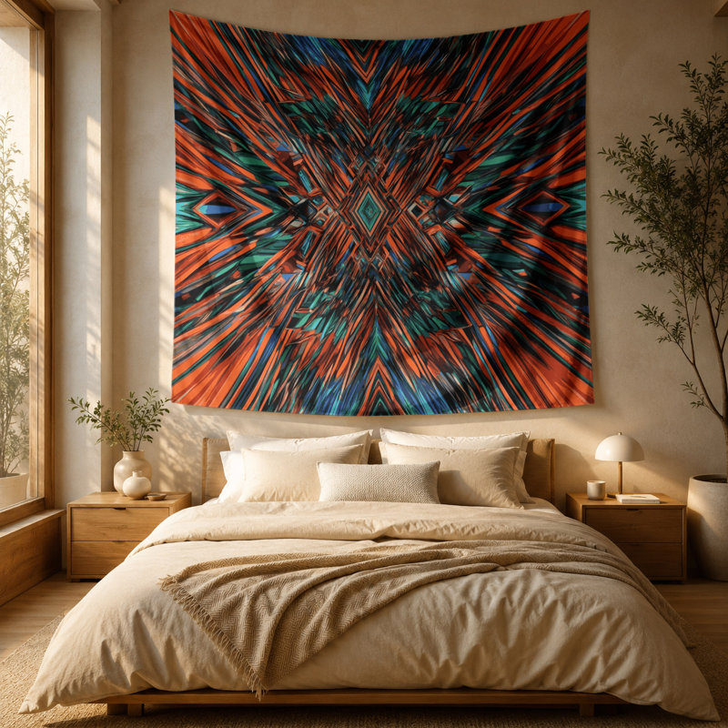 Tapisserie murale Op Art, 51 po x 60 po