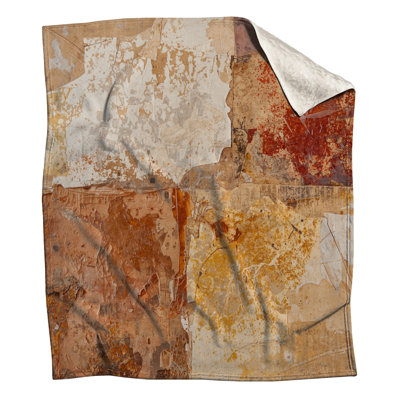 Textured Earthy Abstract Blankets