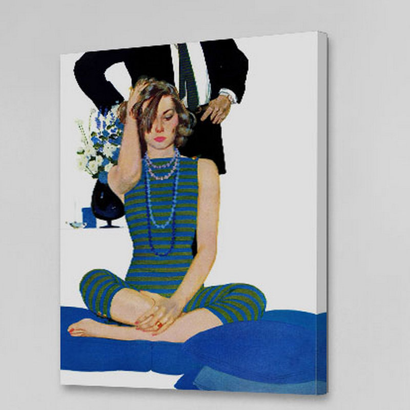 Vintage Fashion End of a Marriage Canvas Print, 40" x 52"