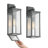 Olar Classic Outdoor Wall Sconce 1 Light Rectangular Metal Frame and Glass Shade Warterproof-2012777965-1962912856-1974913240