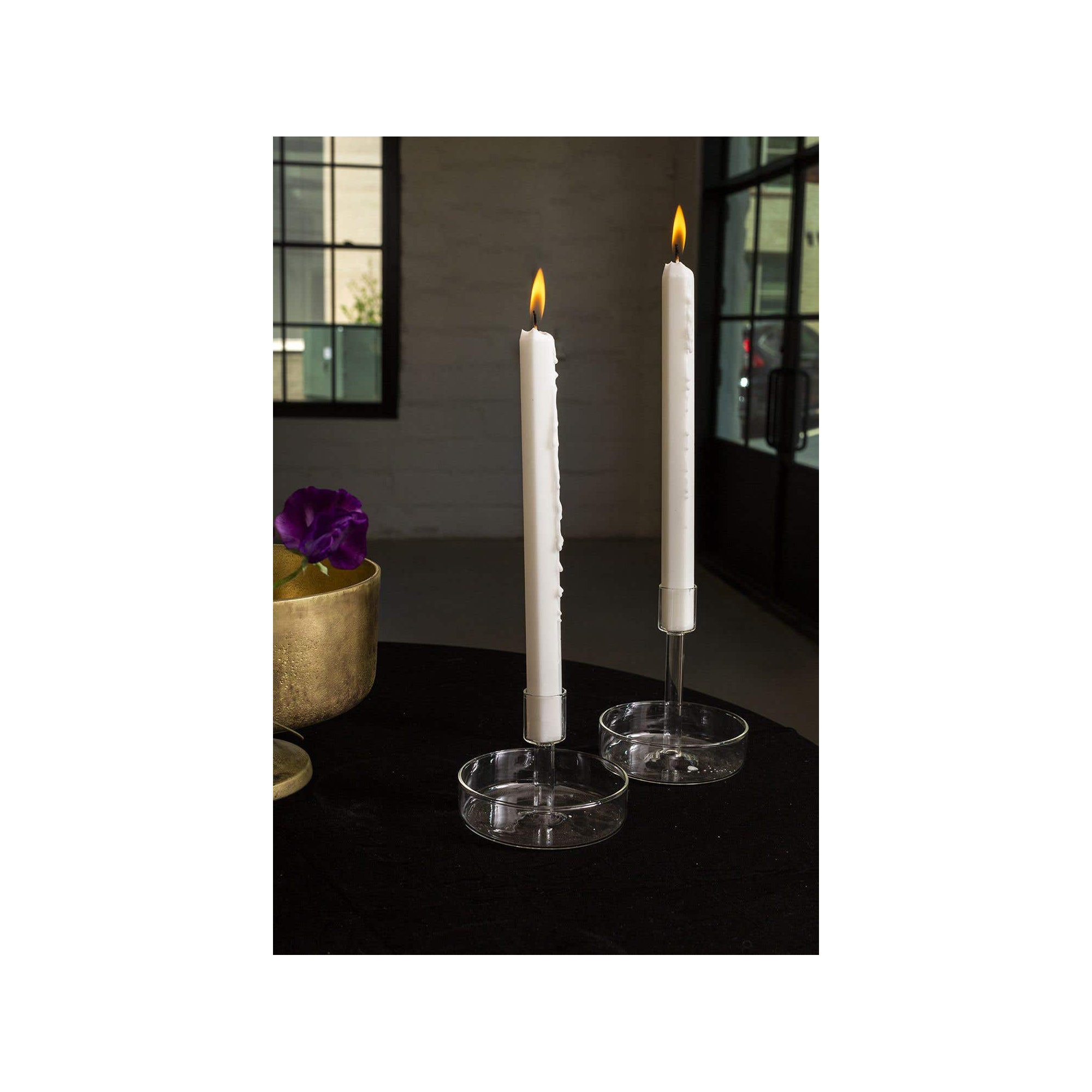 Ianthe Candleholder, 3.5" H x 4.25" W x 4.25" D