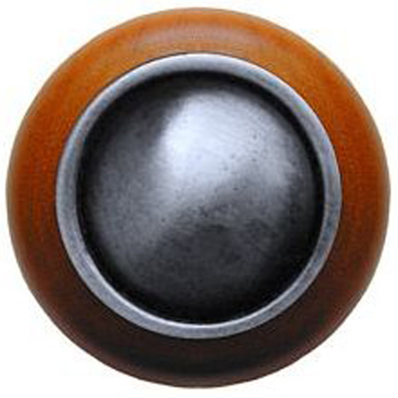 Classic Mushroom Knob, Antique Pewter