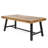 Appealing Wood Coffee Table - Modern Industrial Slat Panels Chic With Paneling, 45.95"W X 24.59"D 18.08"H