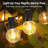 33ft Solar String Lights Outdoor Waterproof, 14 Soft Warm Bulbs, Auto On/Off