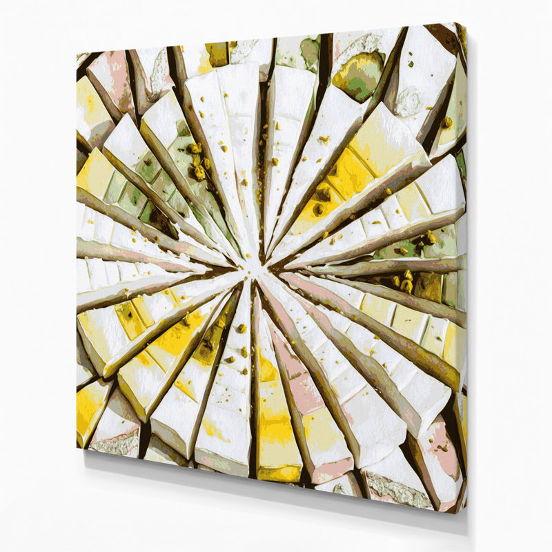 Art mural sur toile Desserts Barfi Gray, H 32 po x l 32 po