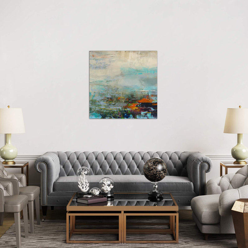 Harbor Lights by Julian Spencer - Wrapped Canvas Painting, 93.98 cm H x 93.98 cm W x 1.91 cm D