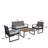 Mondy Acacia 4 - Person Patio Conversation Set with Cushions-1636061933-1636061922